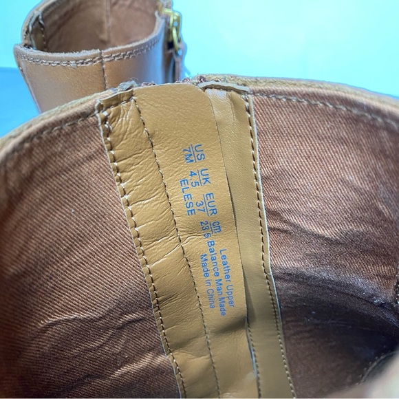 Franco Sarto Elese Brown Leather Bootie 7M - Picture 11 of 14